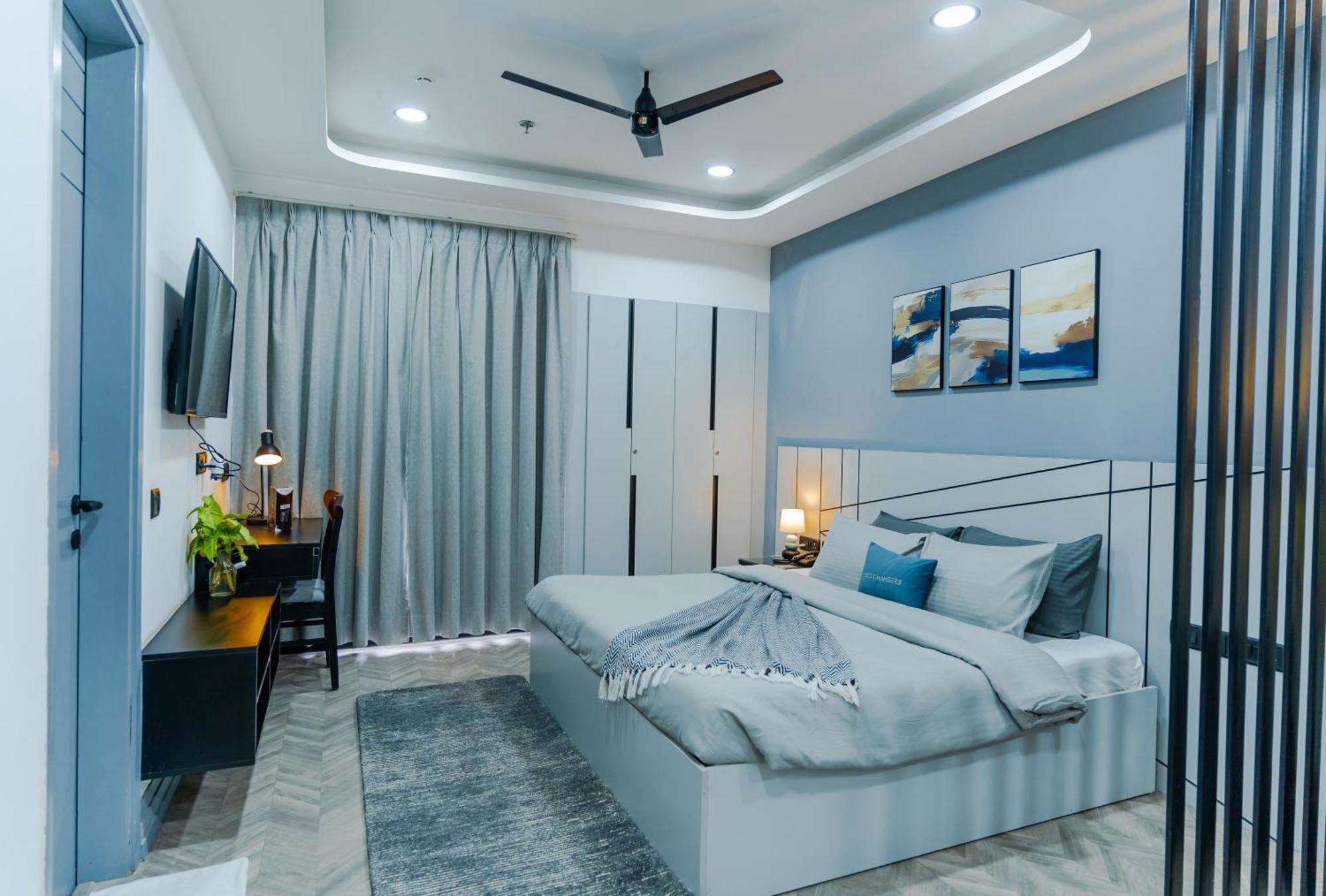 Bedchambers Luxury Apartment Near Golf Course Road Gurgaon Buitenkant foto